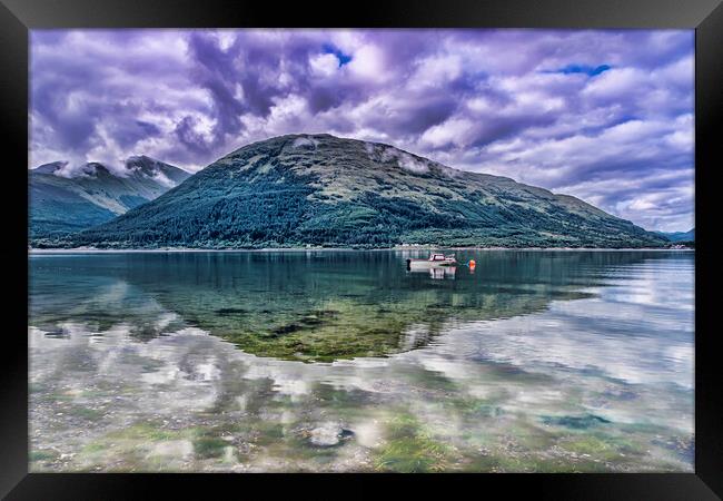 Loch Linnhe Reflection Framed Print by Valerie Paterson