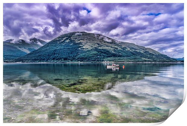 Loch Linnhe Reflection Print by Valerie Paterson