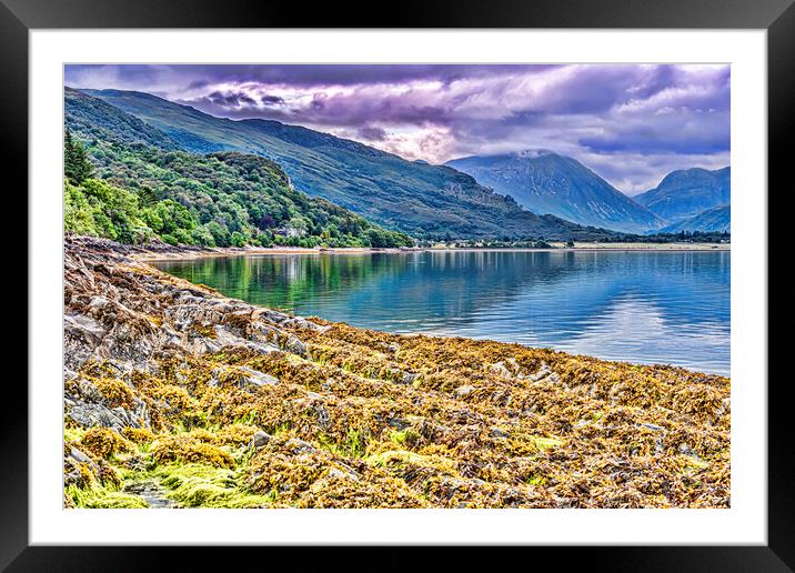 A view to Ballachulish Framed Mounted Print by Valerie Paterson