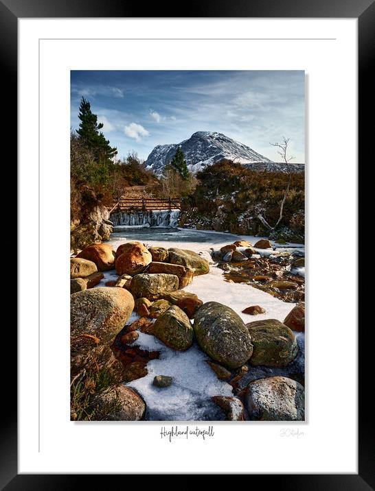Highland waterfall Framed Mounted Print by JC studios LRPS ARPS