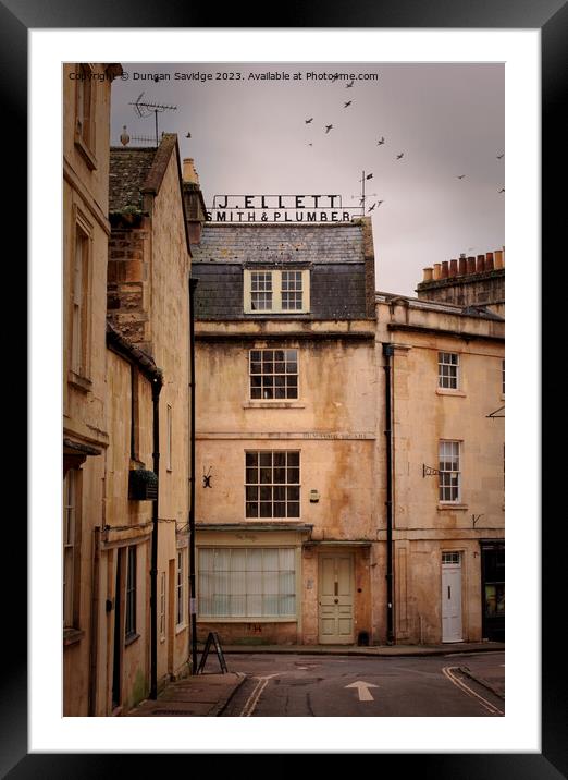 J Ellett smith and Plumber Beauford Square Bath  Framed Mounted Print by Duncan Savidge