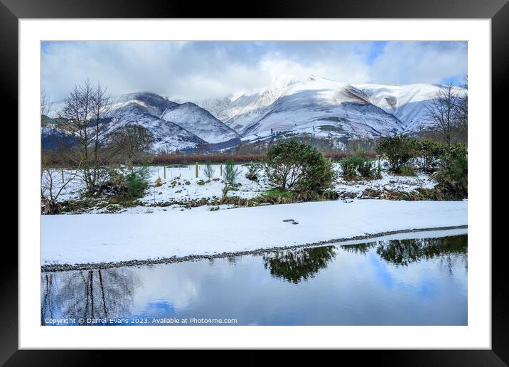 Cumbrian Winter Framed Mounted Print by Darrell Evans