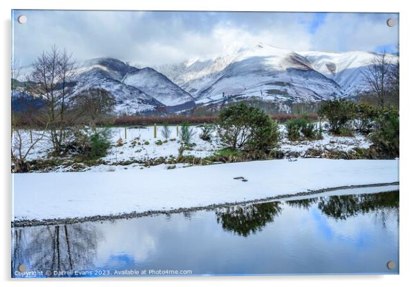 Cumbrian Winter Acrylic by Darrell Evans