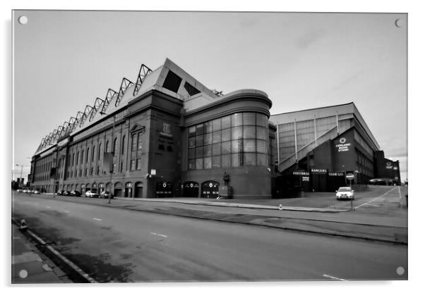 Ibrox stadium, home of Glasgow Rangers FC Acrylic by Allan Durward Photography