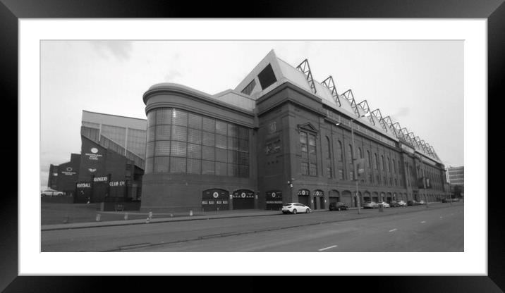 Ibrox stadium Glasgow, Scotland. Framed Mounted Print by Allan Durward Photography