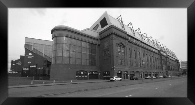 Ibrox stadium Glasgow, Scotland. Framed Print by Allan Durward Photography