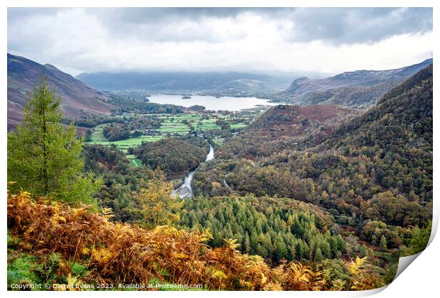 View to Keswick Print by Darrell Evans