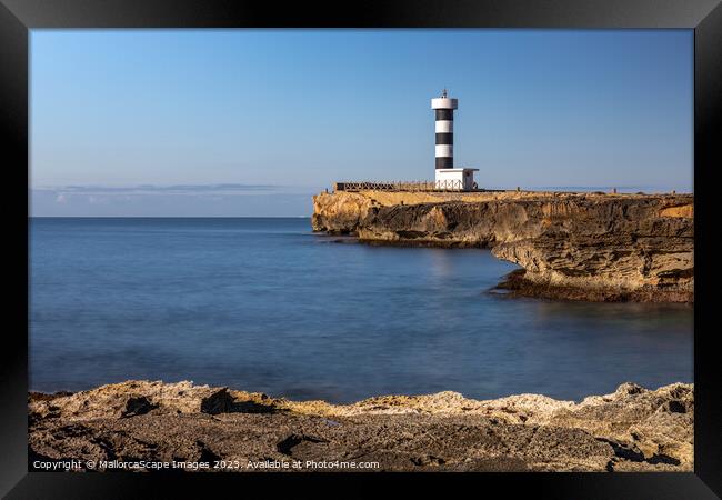 Lighthouse of Colonia de Sant Jordi Framed Print by MallorcaScape Images
