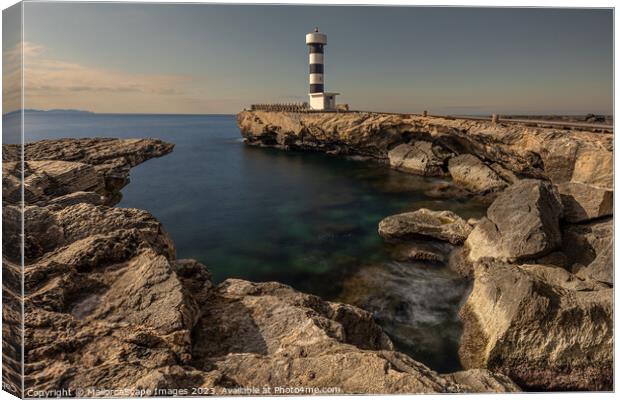 Lighthouse of Colonia de Sant Jordi Canvas Print by MallorcaScape Images