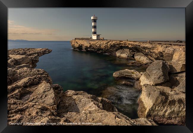 Lighthouse of Colonia de Sant Jordi Framed Print by MallorcaScape Images