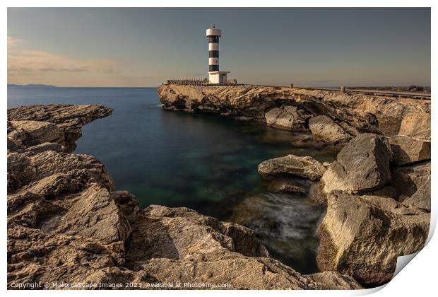 Lighthouse of Colonia de Sant Jordi Print by MallorcaScape Images