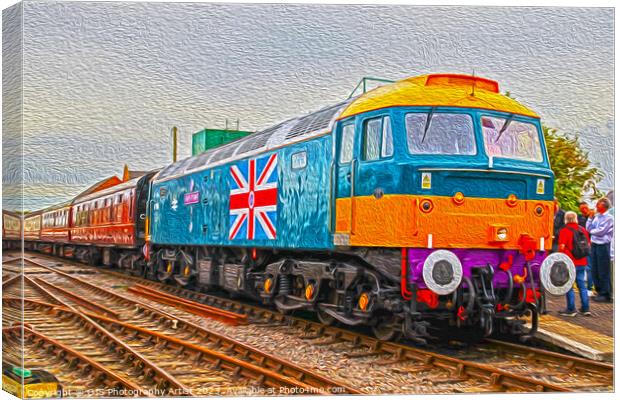 Mid Norfolk Railway’s County of Essex Livery in Oi Canvas Print by GJS Photography Artist