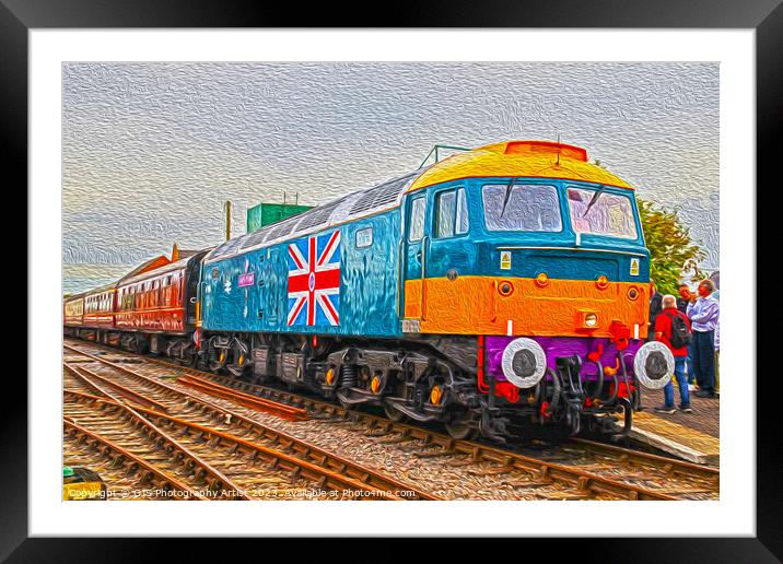 Mid Norfolk Railway’s County of Essex Livery in Oi Framed Mounted Print by GJS Photography Artist