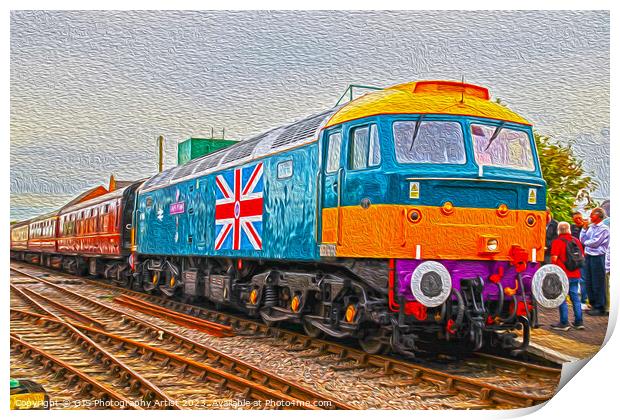 Mid Norfolk Railway’s County of Essex Livery in Oi Print by GJS Photography Artist