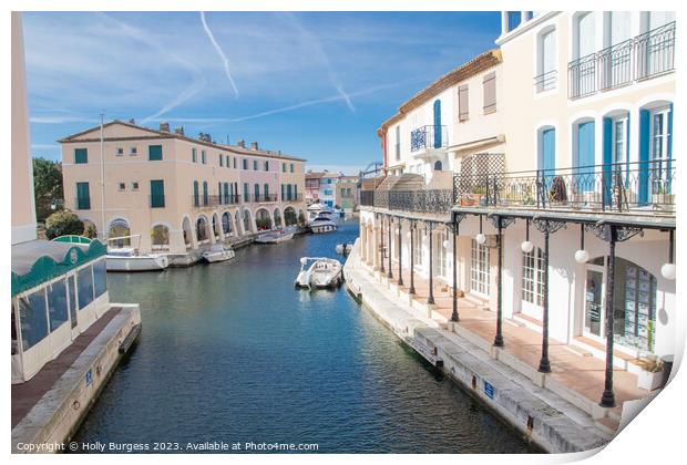 Little Venice in Port Girmaud France  Print by Holly Burgess