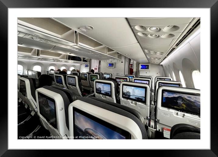  Boeing 787 Interior Framed Mounted Print by David Pyatt