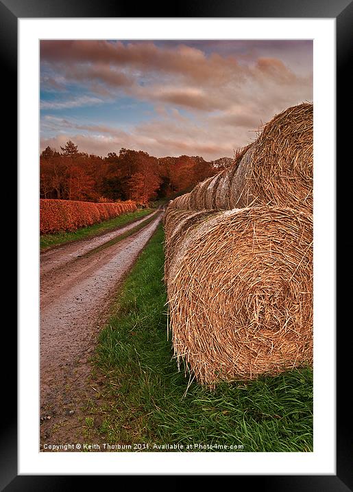 Hay Stacks Framed Mounted Print by Keith Thorburn EFIAP/b
