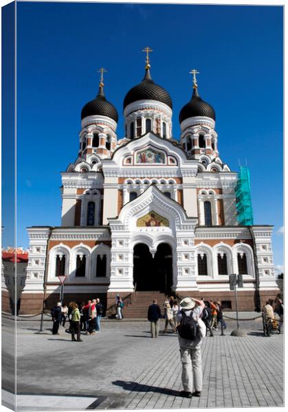 Russian Orthodox Cathedral Alexander Nevsky, Tallinn, Estonia Canvas Print by Fabrizio Troiani