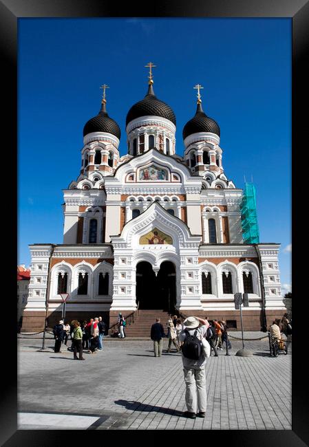 Russian Orthodox Cathedral Alexander Nevsky, Tallinn, Estonia Framed Print by Fabrizio Troiani