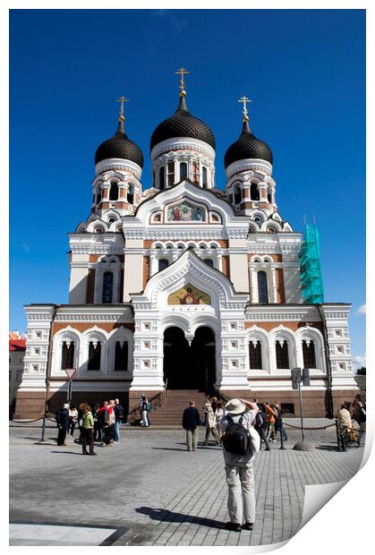 Russian Orthodox Cathedral Alexander Nevsky, Tallinn, Estonia Print by Fabrizio Troiani