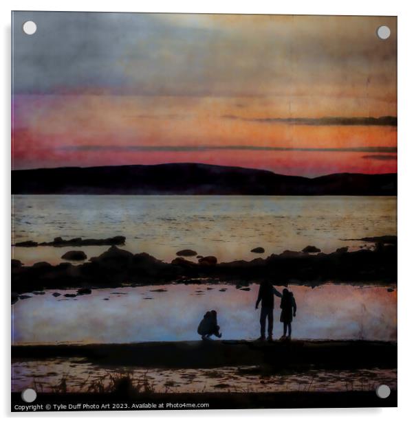 Seamill Sunset Acrylic by Tylie Duff Photo Art