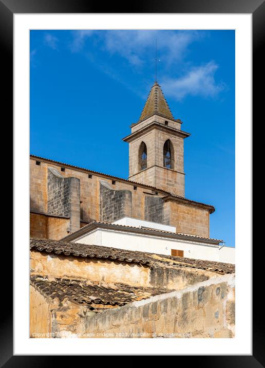 Parish church Sant Andreu in Santanyí, Majorca Framed Mounted Print by MallorcaScape Images