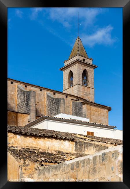 Parish church Sant Andreu in Santanyí, Majorca Framed Print by MallorcaScape Images