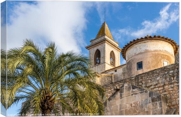 Churches in Santanyi, Majorca Canvas Print by MallorcaScape Images