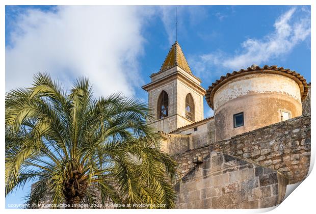 Churches in Santanyi, Majorca Print by MallorcaScape Images