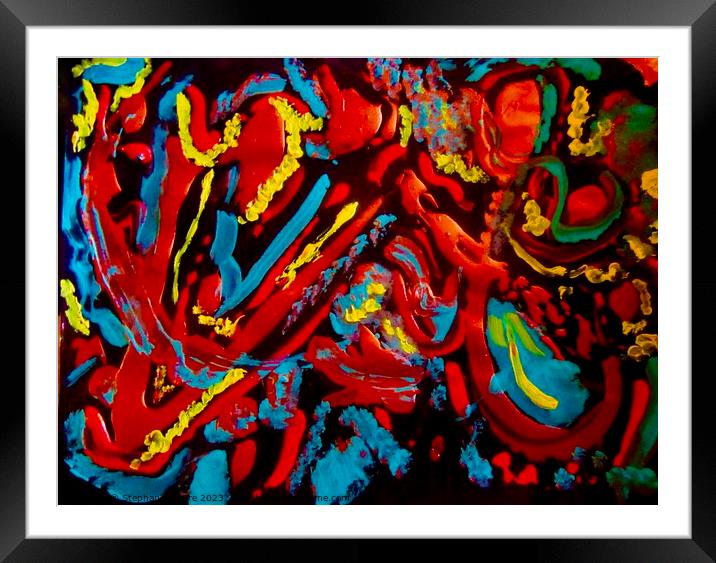Abstract 94 Framed Mounted Print by Stephanie Moore