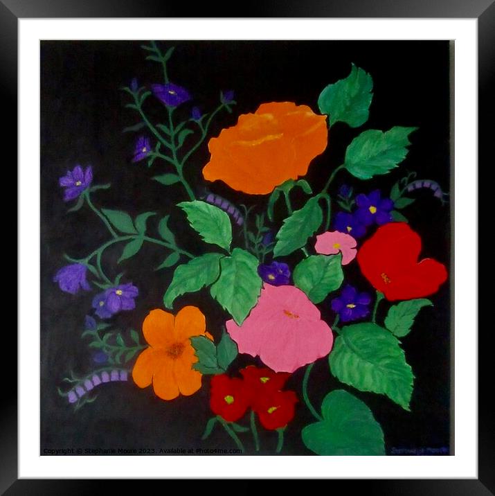 Wild Flowers Framed Mounted Print by Stephanie Moore