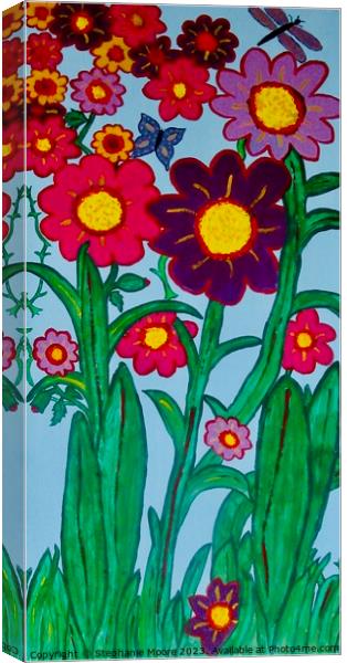 Summer Flowers Canvas Print by Stephanie Moore
