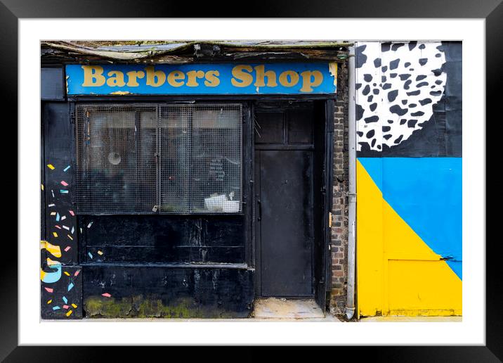 Barber Shop Framed Mounted Print by Glen Allen