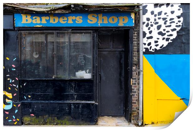 Barber Shop Print by Glen Allen