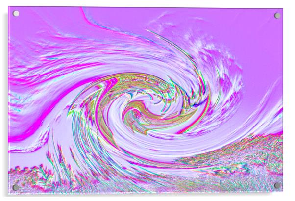 Twirl and Swirl in Landscape Format  Acrylic by Antonio Ribeiro