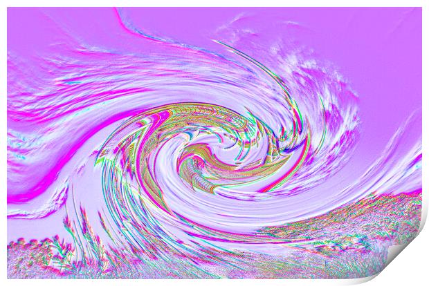 Twirl and Swirl in Landscape Format  Print by Antonio Ribeiro