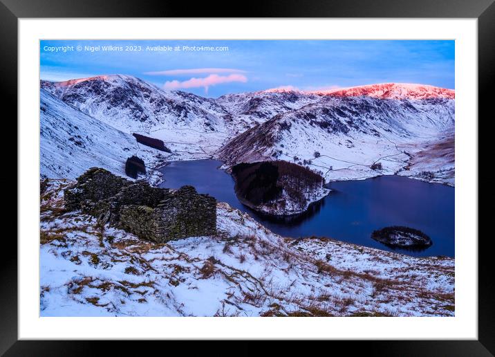 Winter Sunrise, Haweswater Framed Mounted Print by Nigel Wilkins