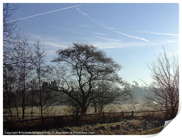 Anton Lakes Print by Andrew Middleton