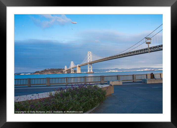Bay bridge San Francisco USA   Framed Mounted Print by Holly Burgess