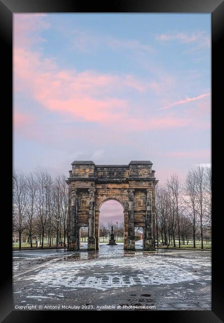 Glasgow McLennan Arch Framed Print by Antony McAulay
