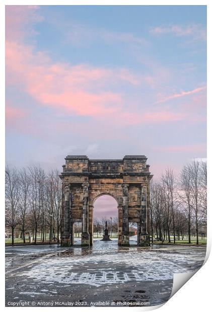 Glasgow McLennan Arch Print by Antony McAulay