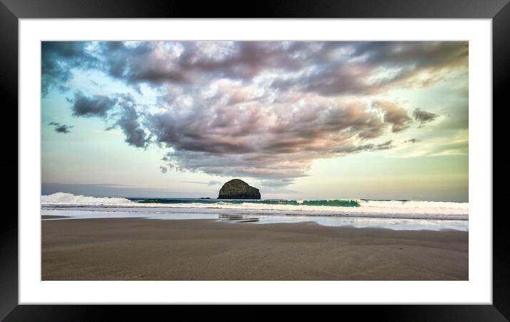 Trebarwith Strand, North Cornwall Framed Mounted Print by Tracey Turner