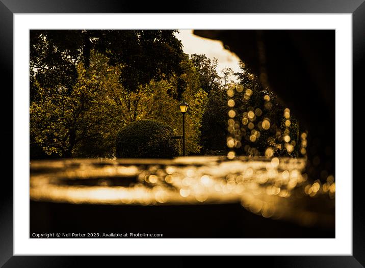 The Streetlamp Framed Mounted Print by Neil Porter