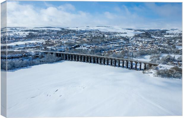Penistone Viaduct Panoramic Canvas Print by Apollo Aerial Photography