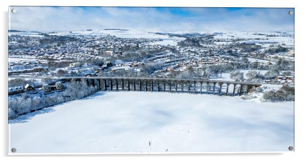 Penistone Viaduct Panorama Acrylic by Apollo Aerial Photography