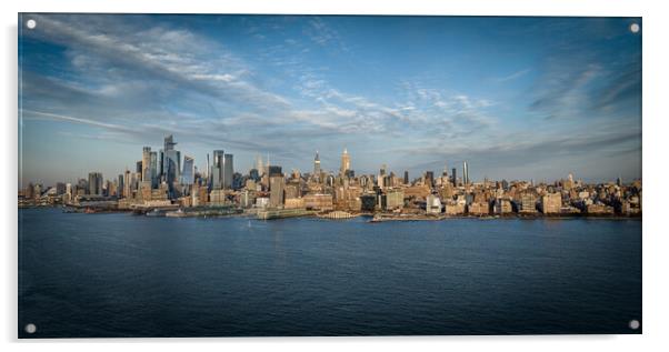 Amazing panoramic view over Manhattan - travel photography Acrylic by Erik Lattwein