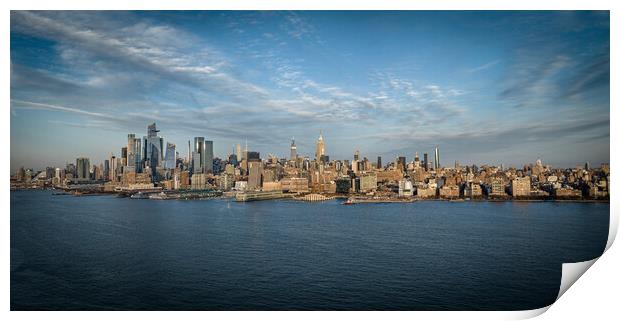 Amazing panoramic view over Manhattan - travel photography Print by Erik Lattwein