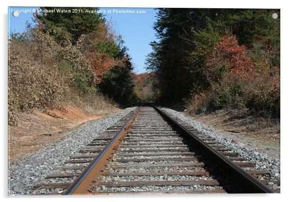 Country Tracks Acrylic by Michael Waters Photography