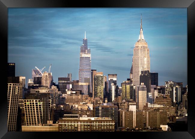 Midwtown Manhattan with Empire State building - travel photography Framed Print by Erik Lattwein