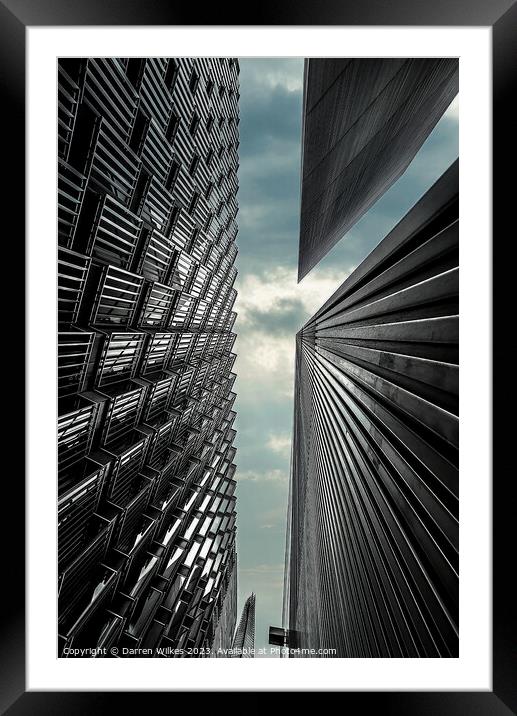 Sublime Geometry of London Skyline Framed Mounted Print by Darren Wilkes